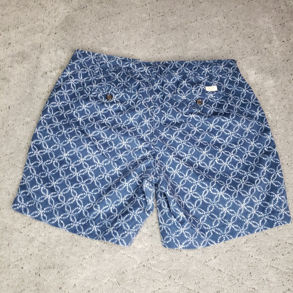Lauren Ralph Lauren Shorts Womens Size 8 Blue Zip Up 6 inch Drawstring Preppy - Picture 2 of 10